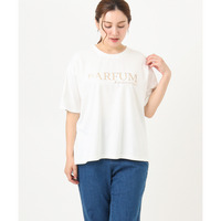25年夏新作【大きいサイズ/a.v.v×eur3】コットンロゴTシャツ