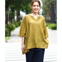 25年夏新作【大きいサイズ/LAVEANGE×eur3】バックフレアチュニック