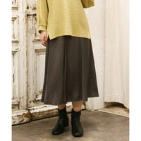 25年秋新作【大きいサイズ】サテンマーメイドスカート