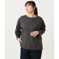 25年秋新作【大きいサイズ】シャーリングジャージープルオーバー