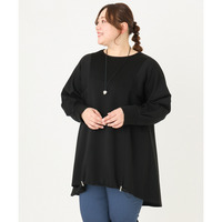 25年春新作【大きいサイズ】ダンボールバックフレアトップス