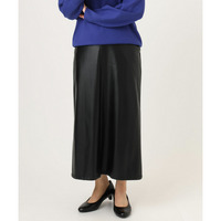 25年秋新作【大きいサイズ】フェイクレザースカート