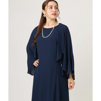 25年秋新作【大きいサイズ】レースコンビボレロ