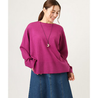 25年秋新作【大きいサイズ】ボクシーシルエットニット