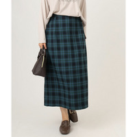 25年秋新作【大きいサイズ】チェックタイトスカート
