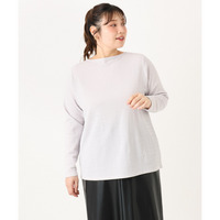 25年秋新作【大きいサイズ】ぽこぽこシャーリングトップス