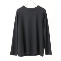 25年秋新作【大きいサイズ】プチハイネックリブカットソー