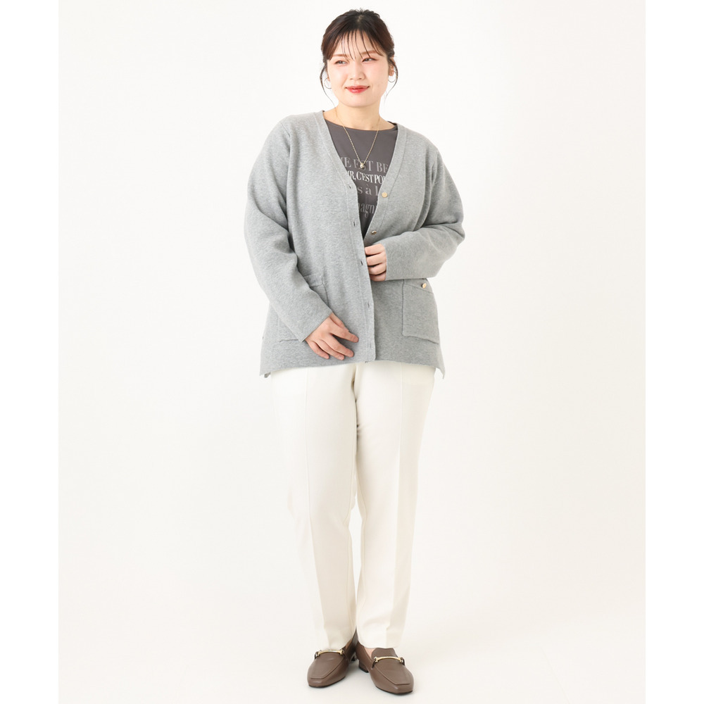 25年秋新作【大きいサイズ】ロイヤルヒート裏起毛ストレートパンツ3