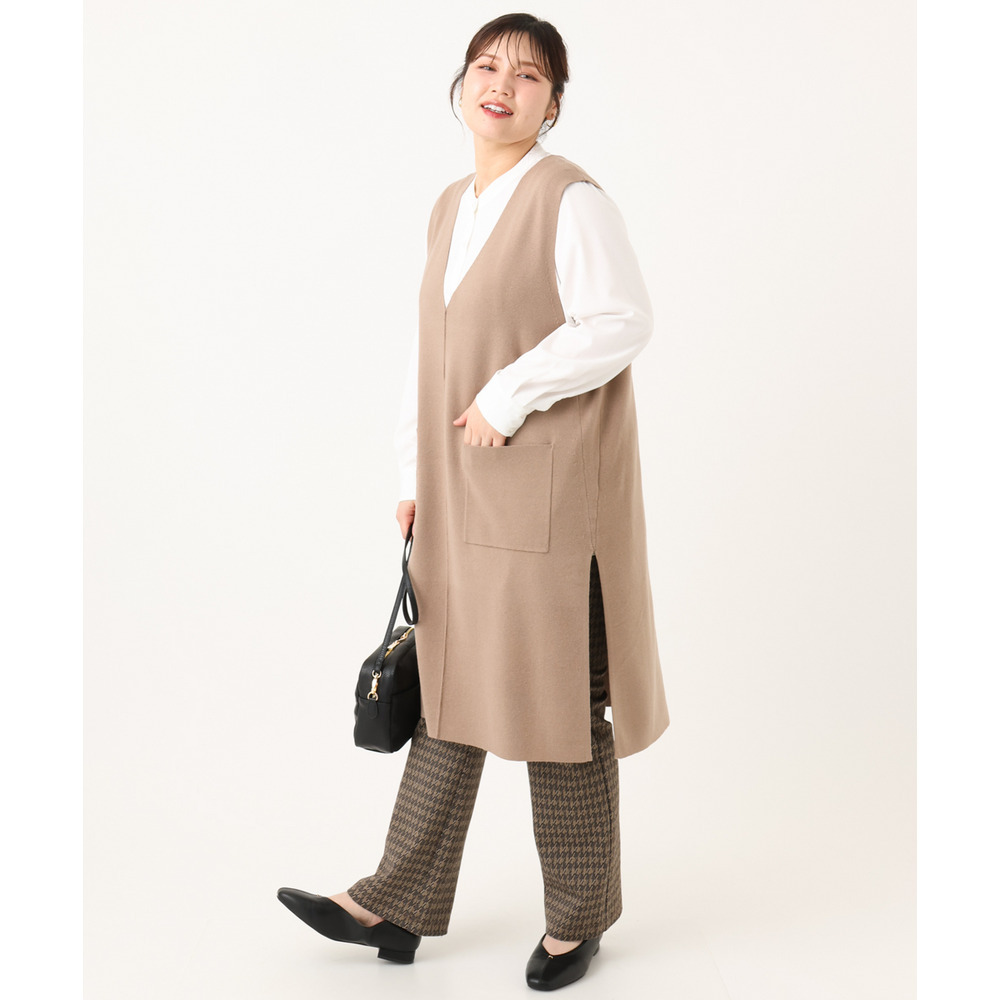25年秋新作【大きいサイズ】ジャカードスリムストレートパンツ12