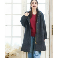 25年冬新作【大きいサイズ】ライトカシミヤウールコート