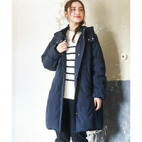 25年冬新作【大きいサイズ】フードロングダウンコート