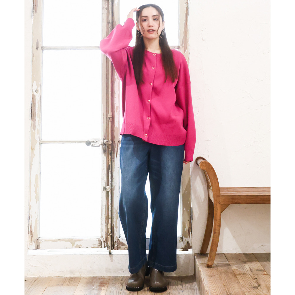 25年冬新作【大きいサイズ】2WAYカーディガン1