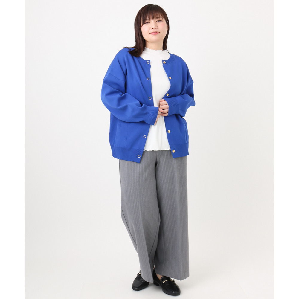 25年冬新作【大きいサイズ】2WAYカーディガン24