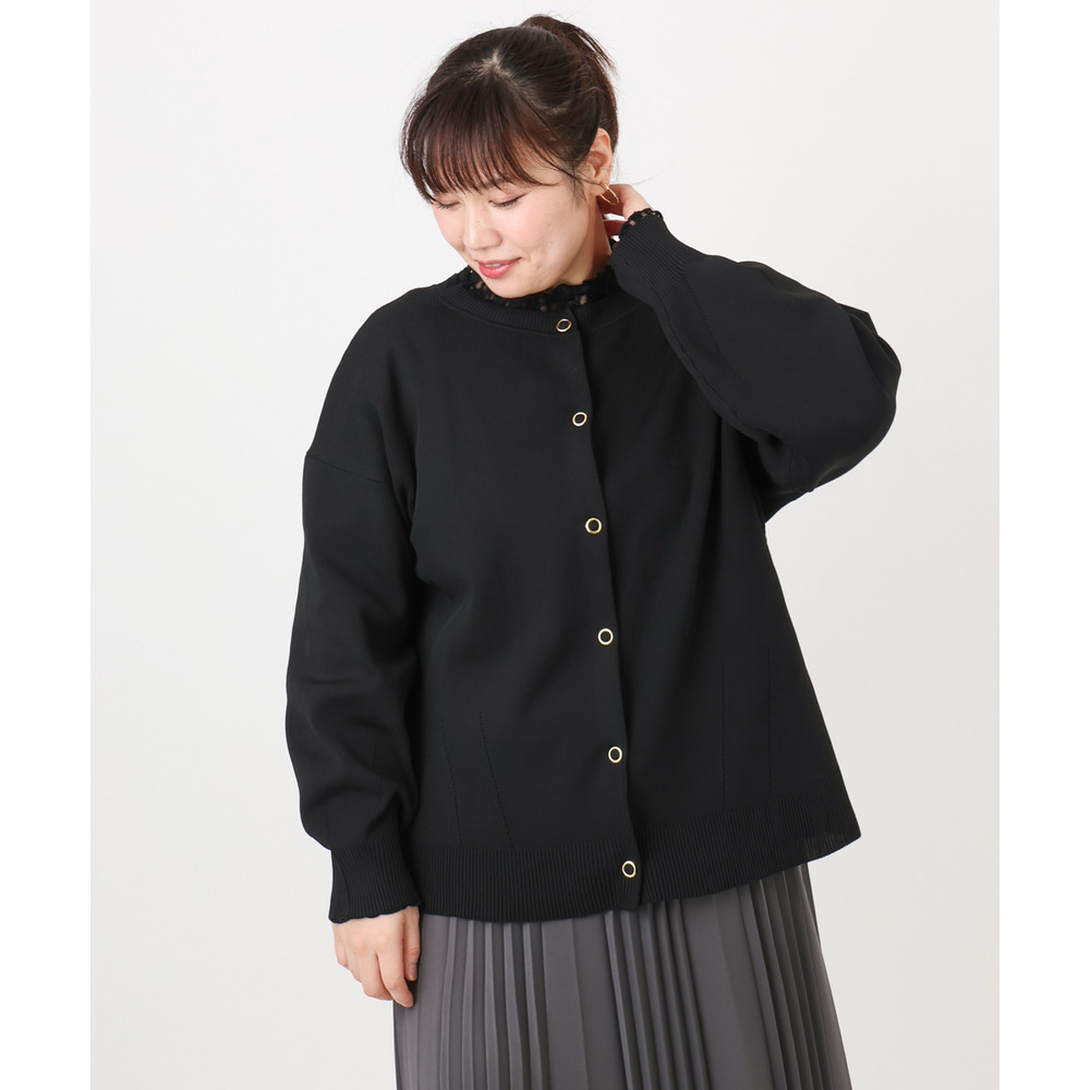 25年冬新作【大きいサイズ】2WAYカーディガン25