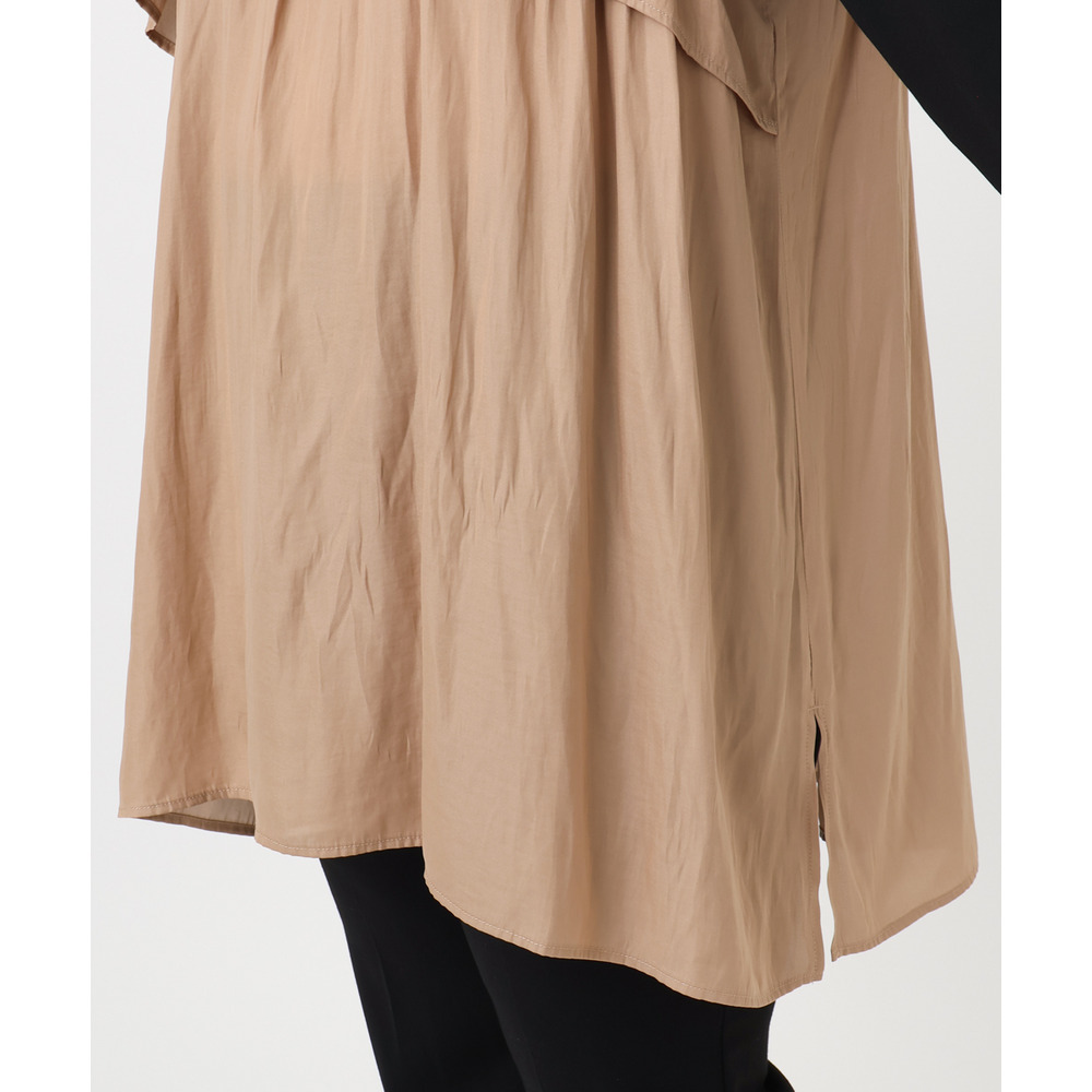 25年冬新作【大きいサイズ】サテンドッキングチュニック11