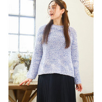 25年冬新作【大きいサイズ】ミックスカラーラメニット