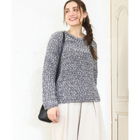 25年冬新作【大きいサイズ】ミックスカラーラメニット