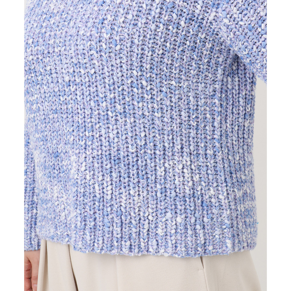 25年冬新作【大きいサイズ】ミックスカラーラメニット10