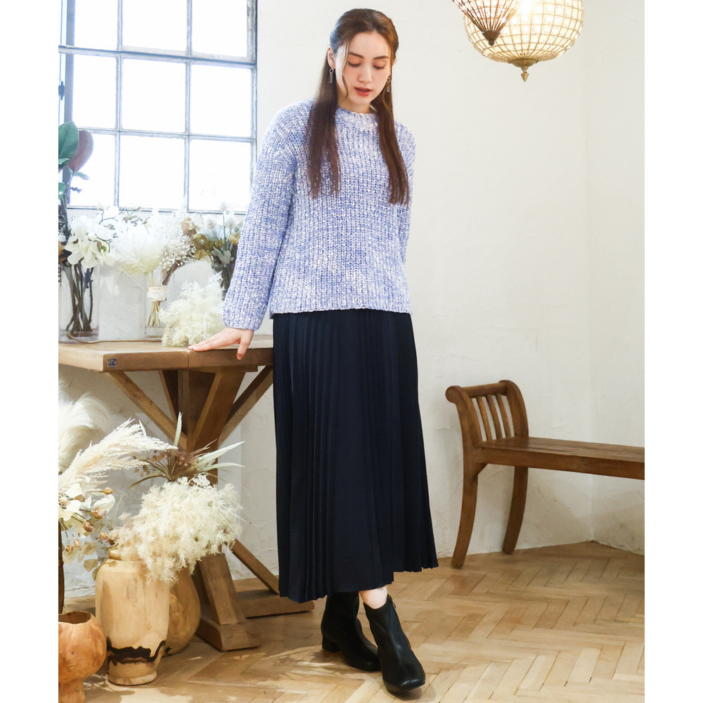 25年冬新作【大きいサイズ】ミックスカラーラメニット2