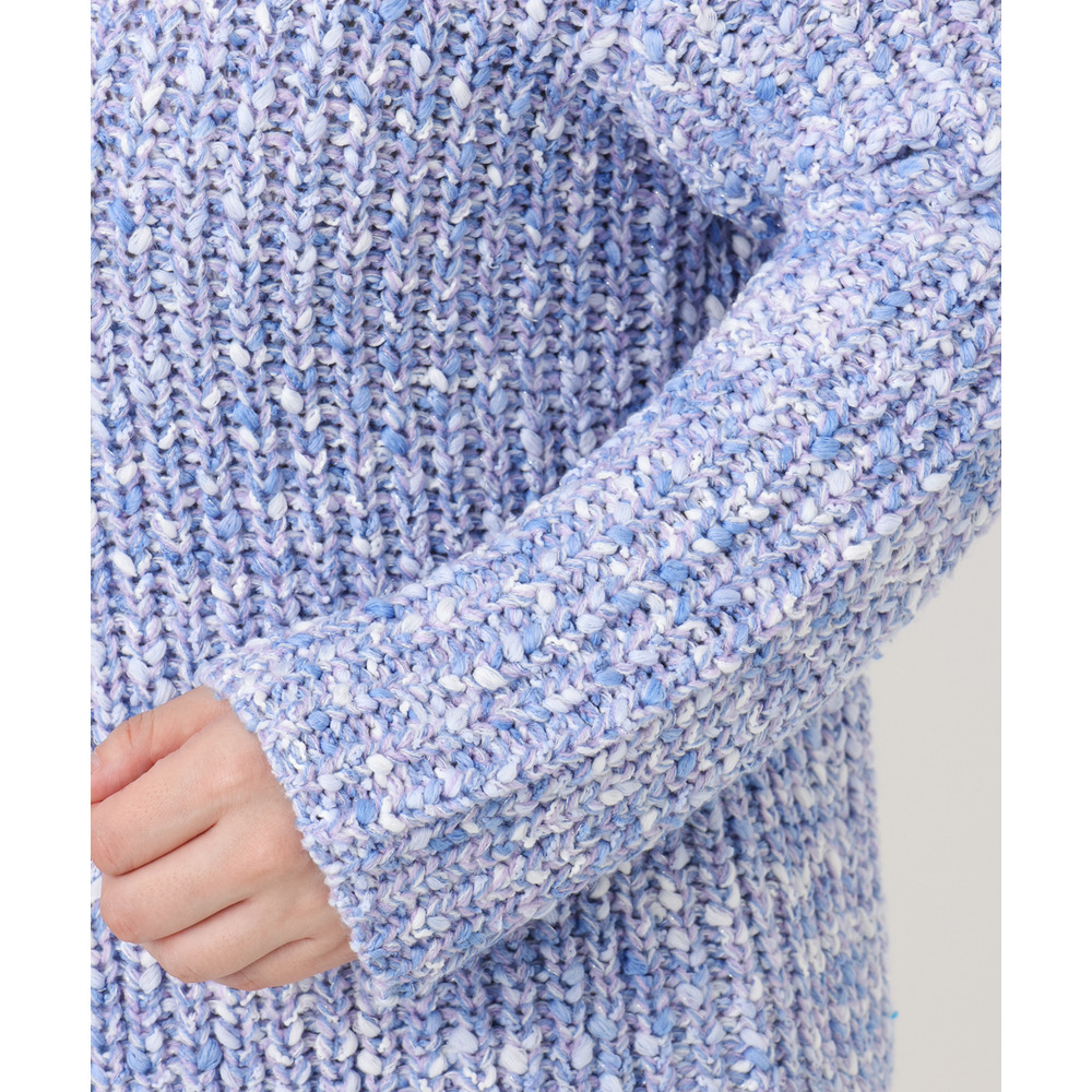 25年冬新作【大きいサイズ】ミックスカラーラメニット9