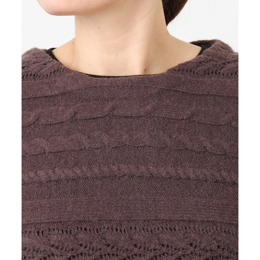 25年冬新作【大きいサイズ】ケーブルニット13