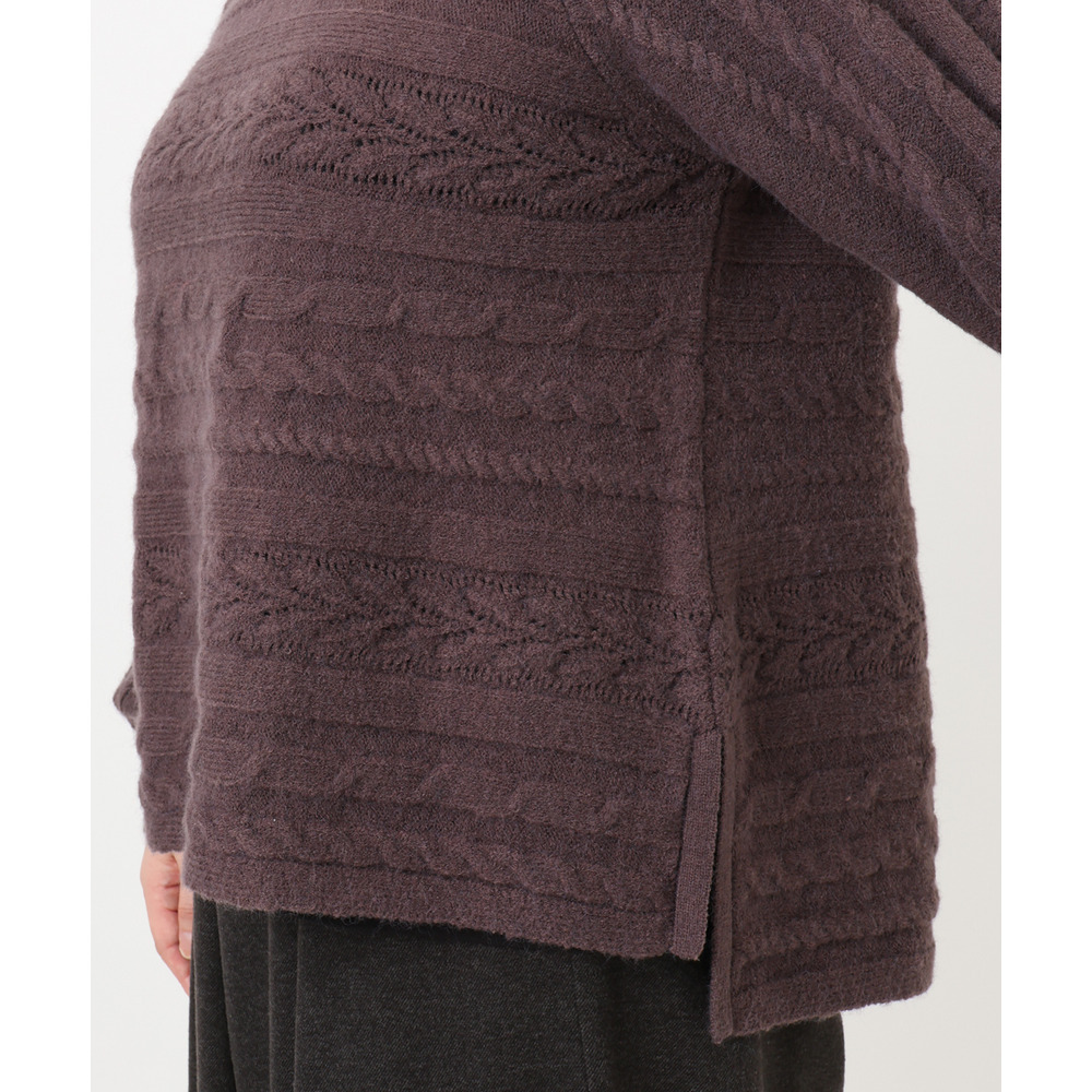 25年冬新作【大きいサイズ】ケーブルニット15