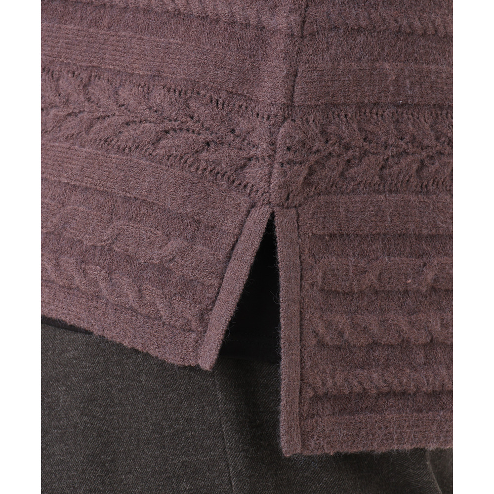 25年冬新作【大きいサイズ】ケーブルニット17