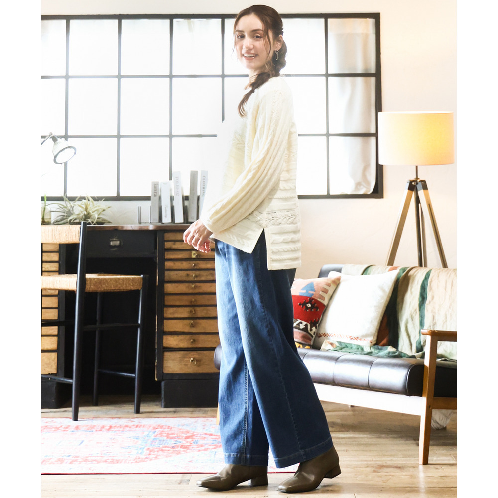 25年冬新作【大きいサイズ】ケーブルニット2