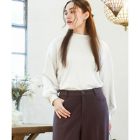 25年冬新作【大きいサイズ】なめらかフリースプチハイネック