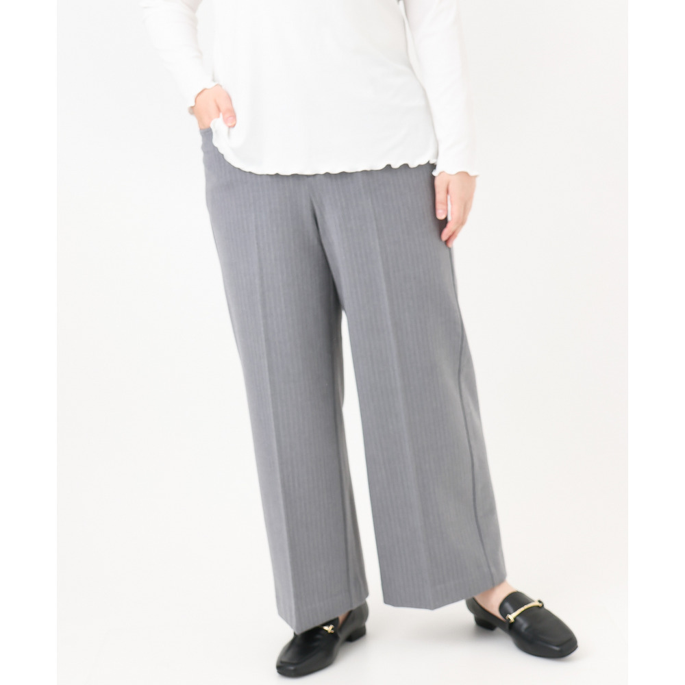 25年冬新作【大きいサイズ】ロイヤルヒート裏起毛ワイドパンツ16