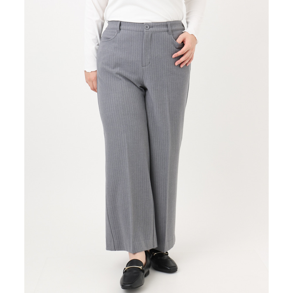 25年冬新作【大きいサイズ】ロイヤルヒート裏起毛ワイドパンツ17