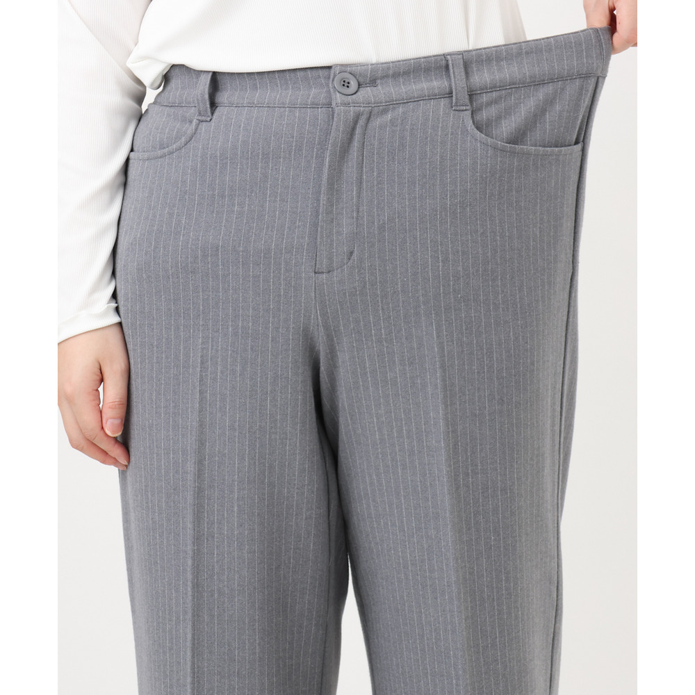 25年冬新作【大きいサイズ】ロイヤルヒート裏起毛ワイドパンツ25