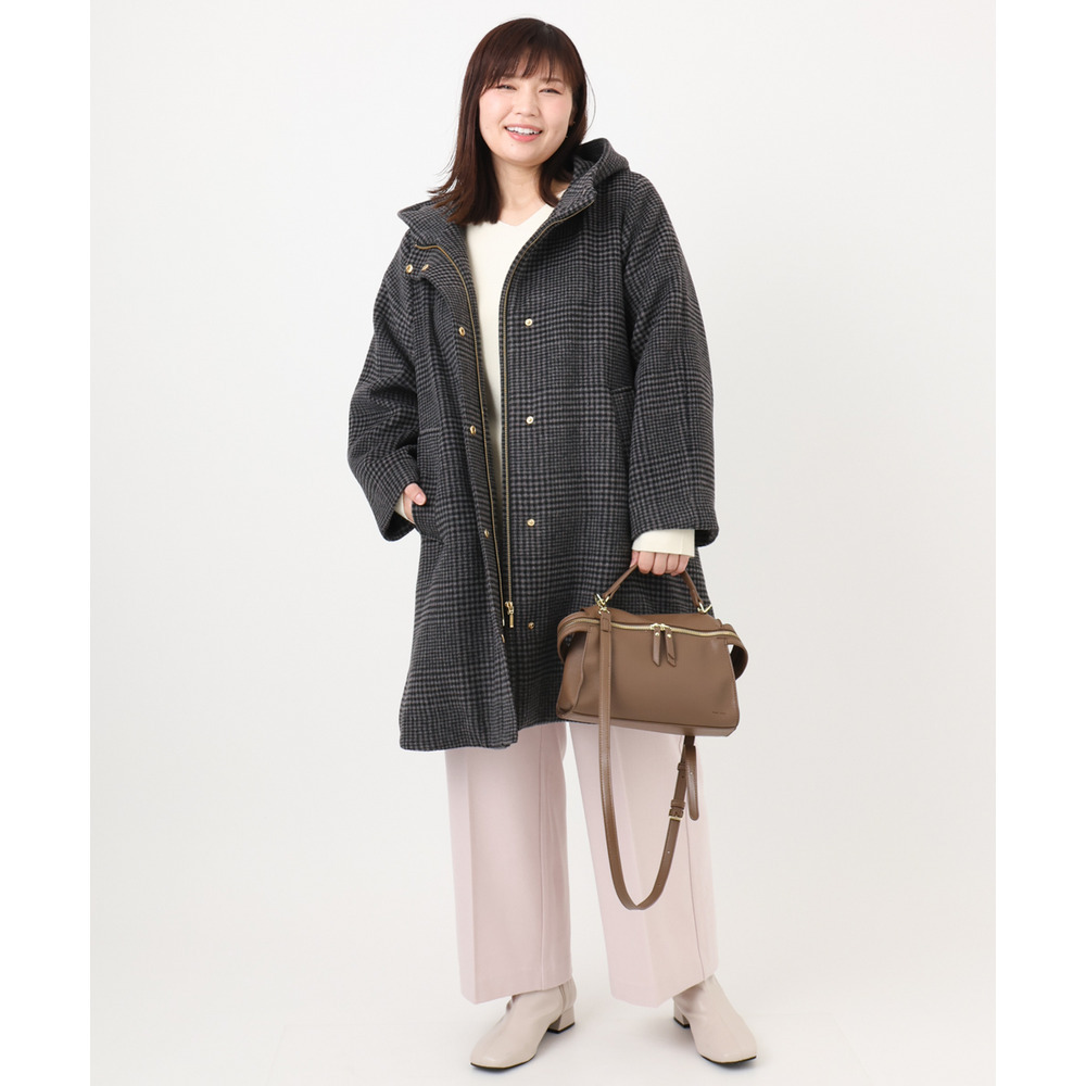 25年冬新作【大きいサイズ】ロイヤルヒート裏起毛ワイドパンツ5