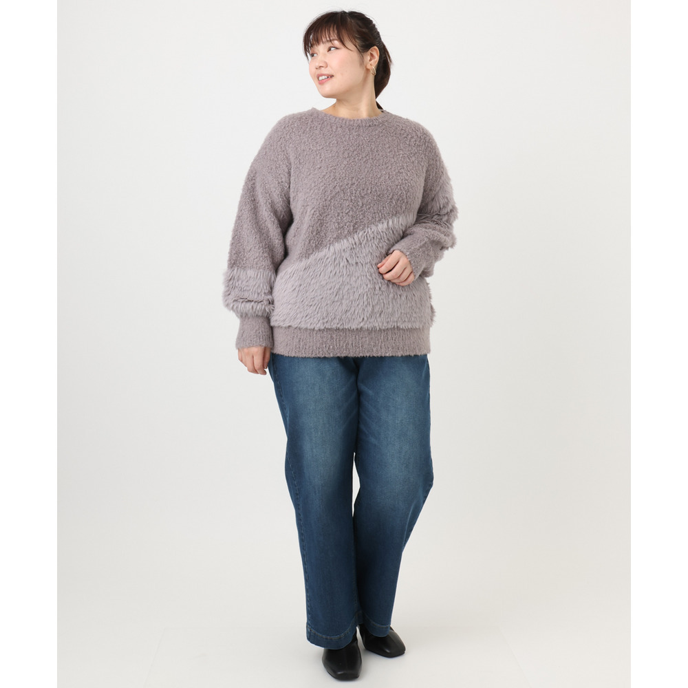 25年冬新作【大きいサイズ】ストレートデニムパンツ21