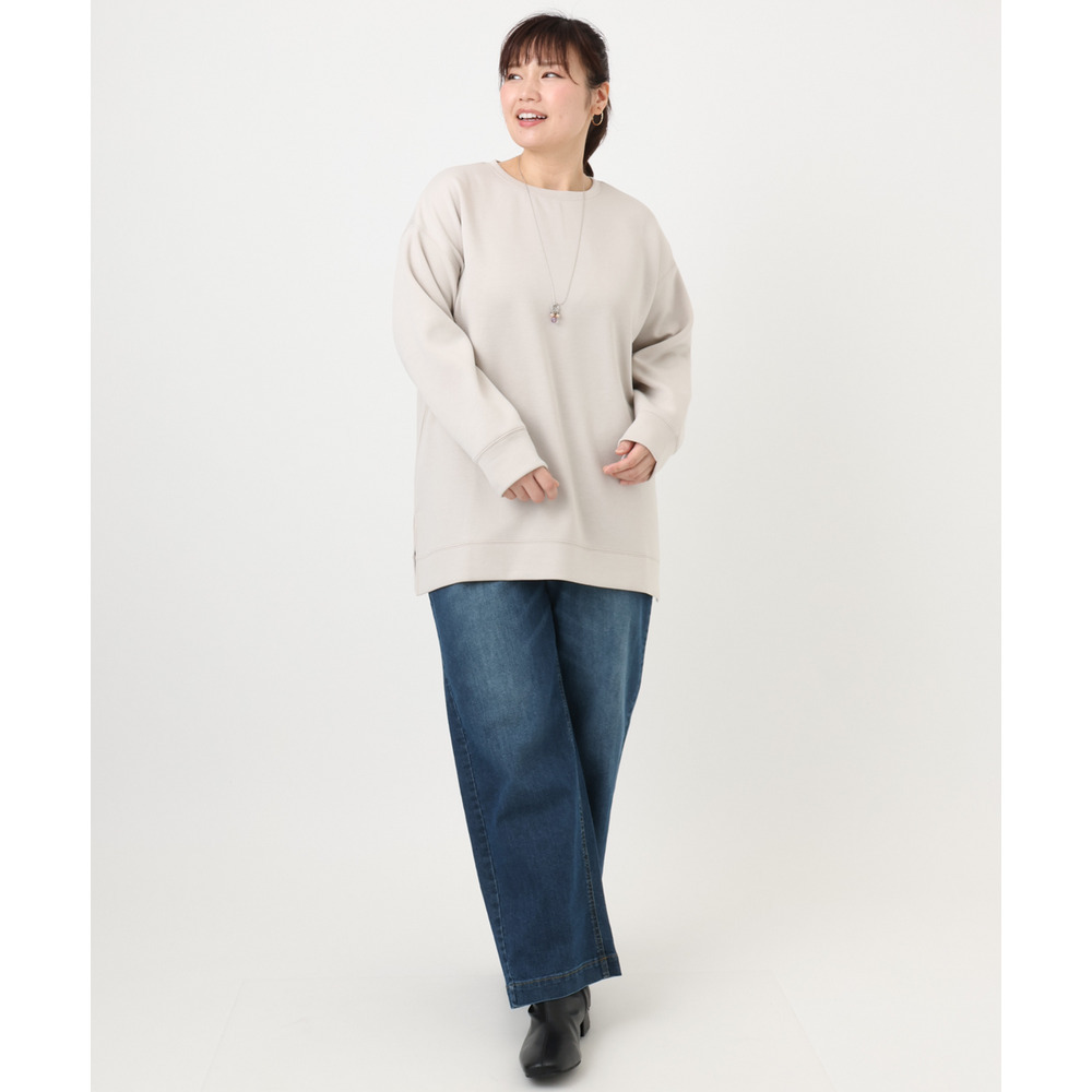 25年冬新作【大きいサイズ】ストレートデニムパンツ25