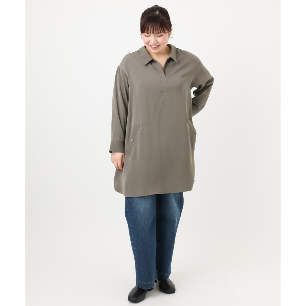 25年冬新作【大きいサイズ】ストレートデニムパンツ26