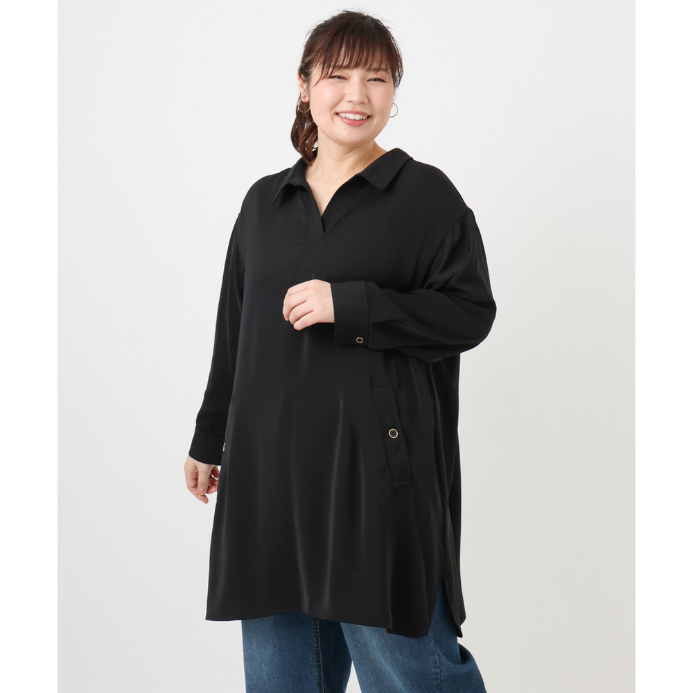 25年冬新作【大きいサイズ】シャツチュニック19