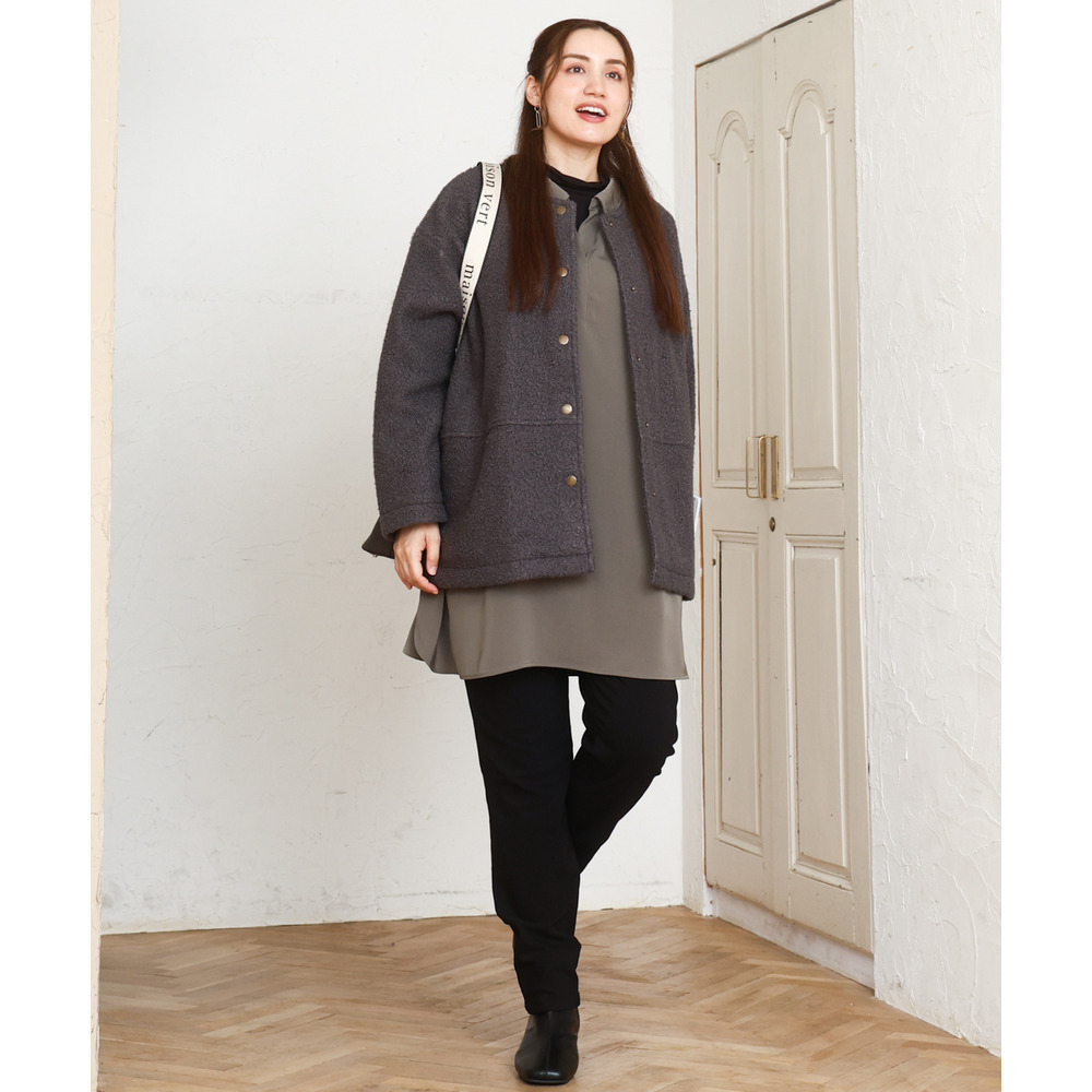 25年冬新作【大きいサイズ】シャツチュニック3