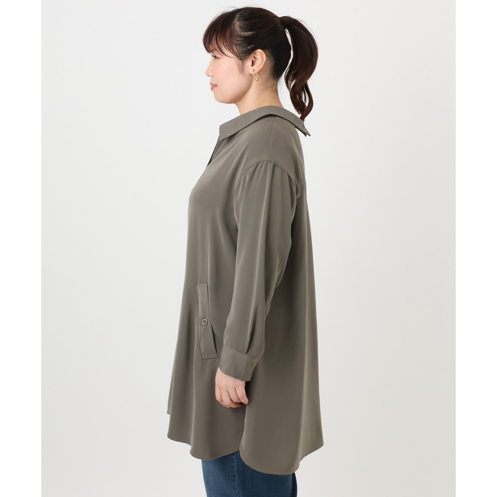 25年冬新作【大きいサイズ】シャツチュニック6