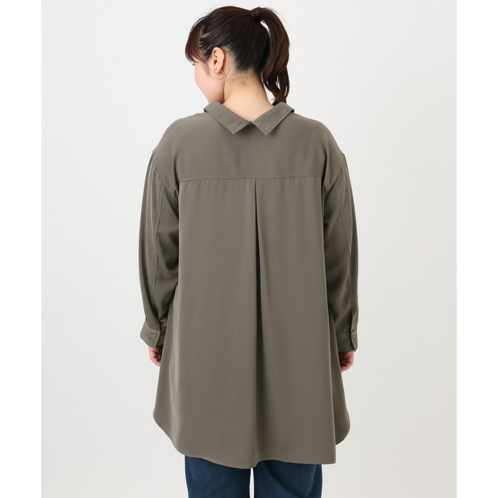 25年冬新作【大きいサイズ】シャツチュニック7