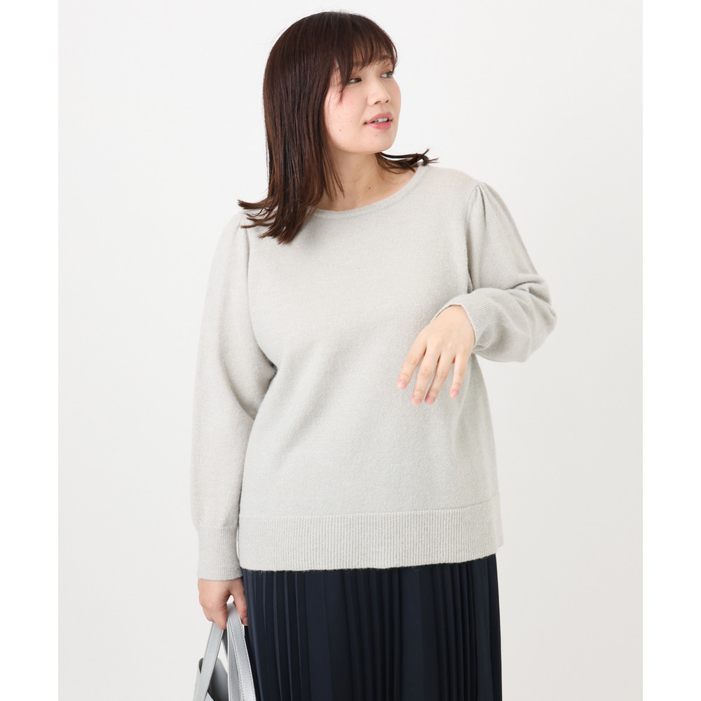 25年冬新作【大きいサイズ/a.v.v×eur3】ラメスパンコールニット11