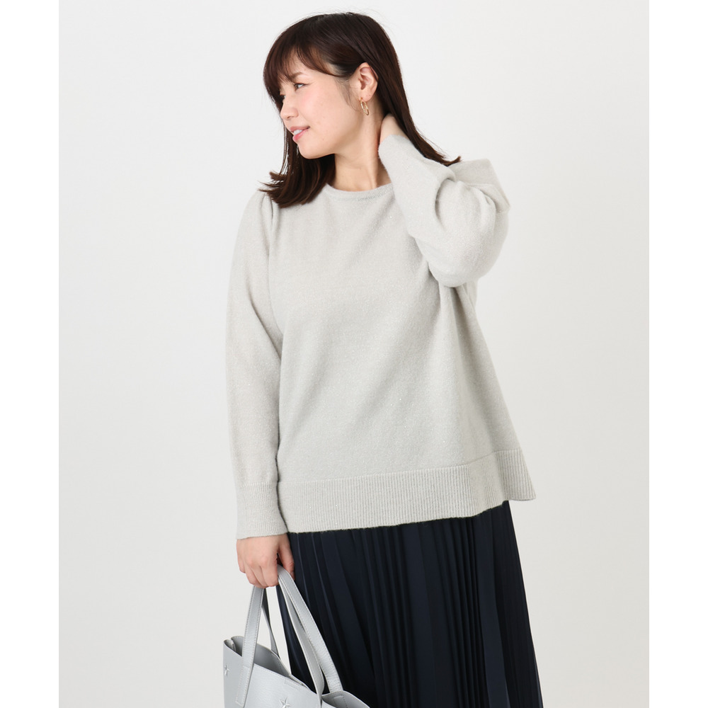 25年冬新作【大きいサイズ/a.v.v×eur3】ラメスパンコールニット12