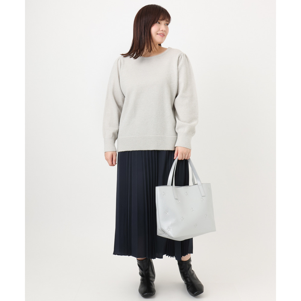 25年冬新作【大きいサイズ/a.v.v×eur3】ラメスパンコールニット21