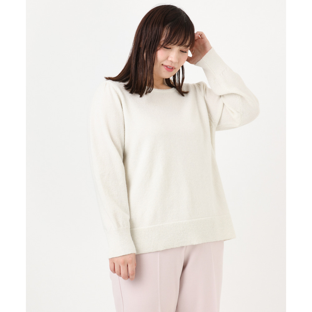 25年冬新作【大きいサイズ/a.v.v×eur3】ラメスパンコールニット7