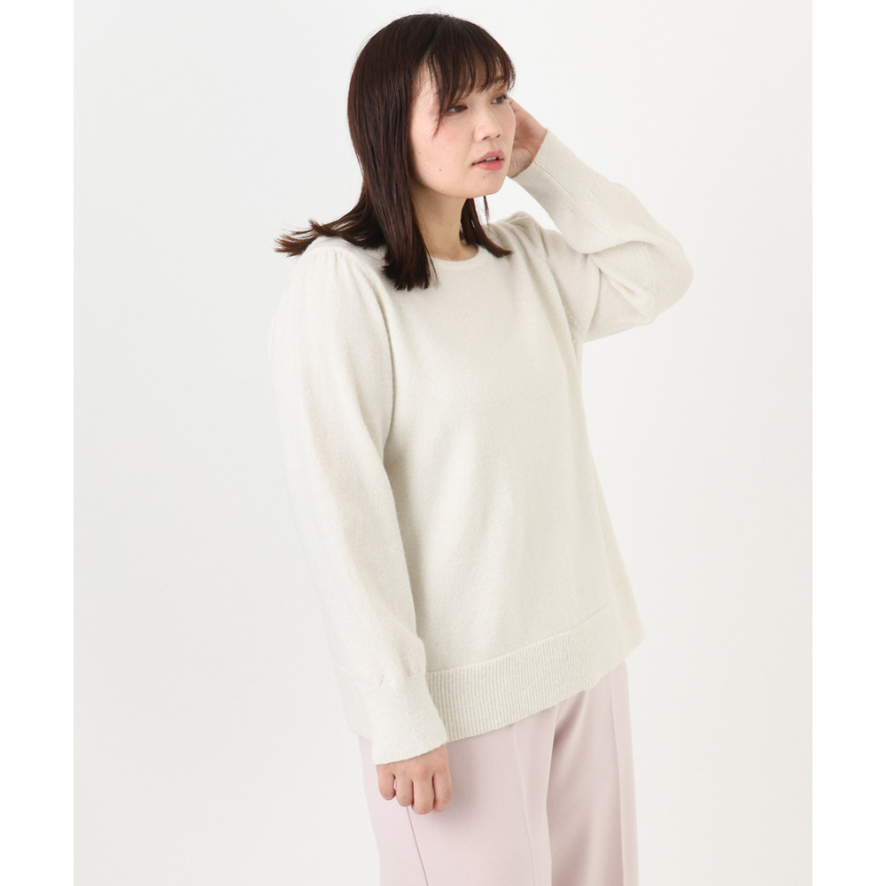 25年冬新作【大きいサイズ/a.v.v×eur3】ラメスパンコールニット8