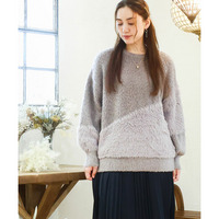 25年冬新作【大きいサイズ/a.v.v×eur3】ブークレーシャギーニット