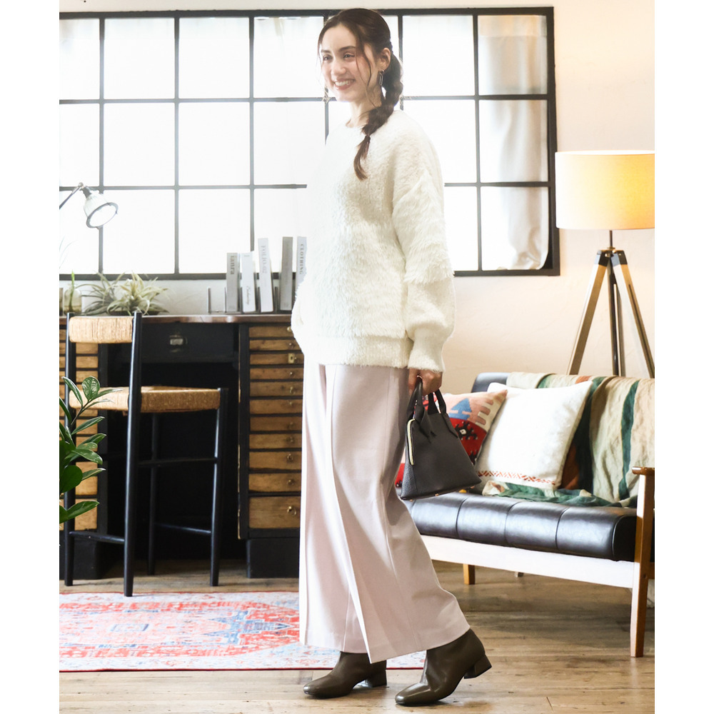 25年冬新作【大きいサイズ/a.v.v×eur3】ブークレーシャギーニット1