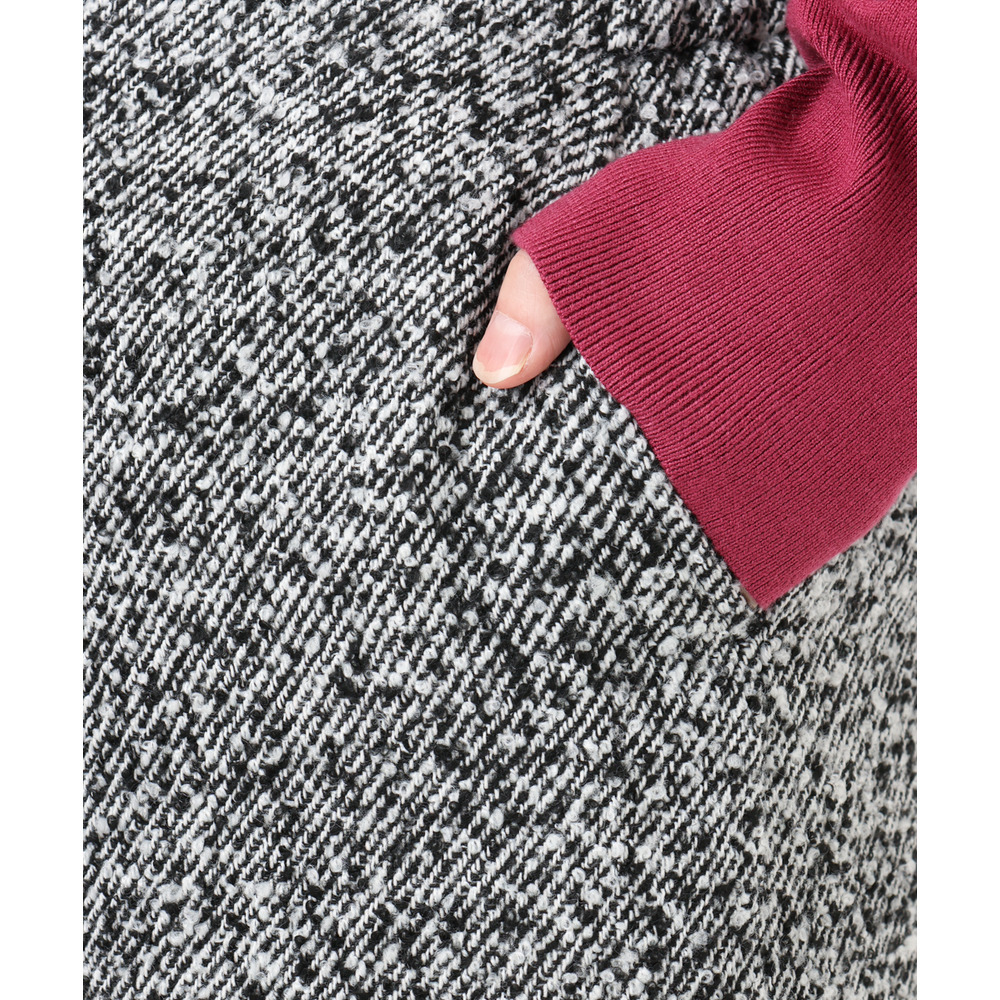 25年冬新作【大きいサイズ/a.v.v×eur3】ツイードタイトスカート10