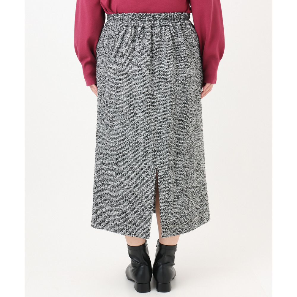 25年冬新作【大きいサイズ/a.v.v×eur3】ツイードタイトスカート7