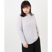 25年冬新作【大きいサイズ】ハイネック長袖カットソー